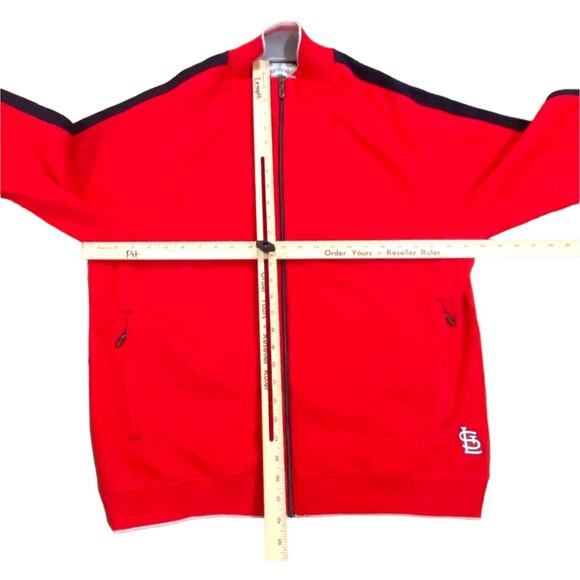 St Louis Cardinals Sweater Jacket Mens SIze Large Tommy Bahama Full Zip Cardigan - Picture 4 of 9